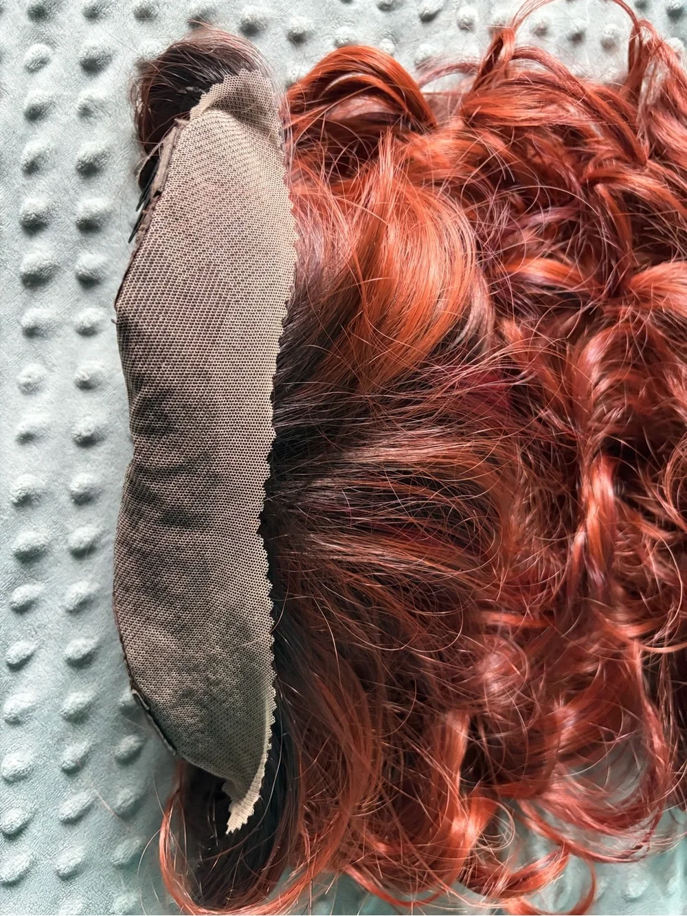 CSC Rich Copper Red Long Wavy Women’s Wig - Picture 6 of 8
